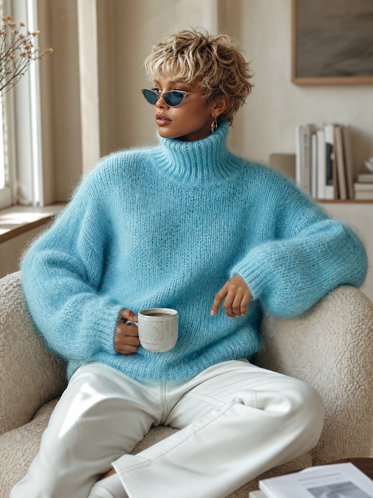 Maribel™ Slouchy Turtleneck Sweater