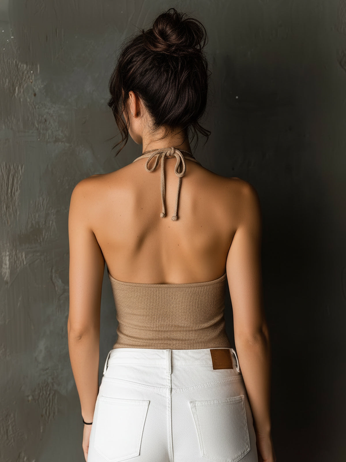 Lucinda™ Button Strappy Ribbed Camisole