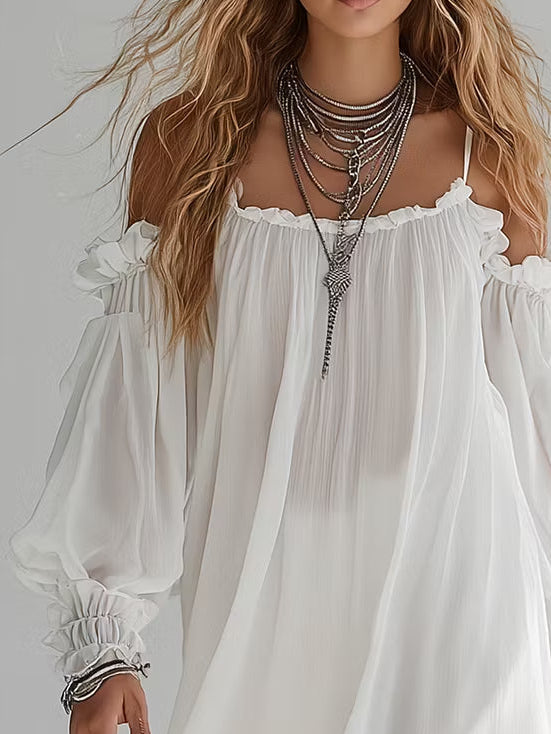 Nora Off-Shoulder Mini Dress