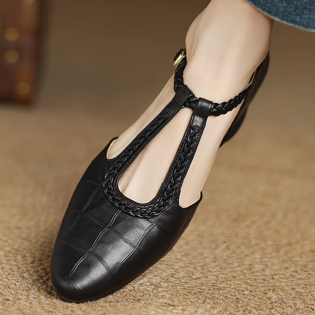 Vivian | Leather Mary Janes