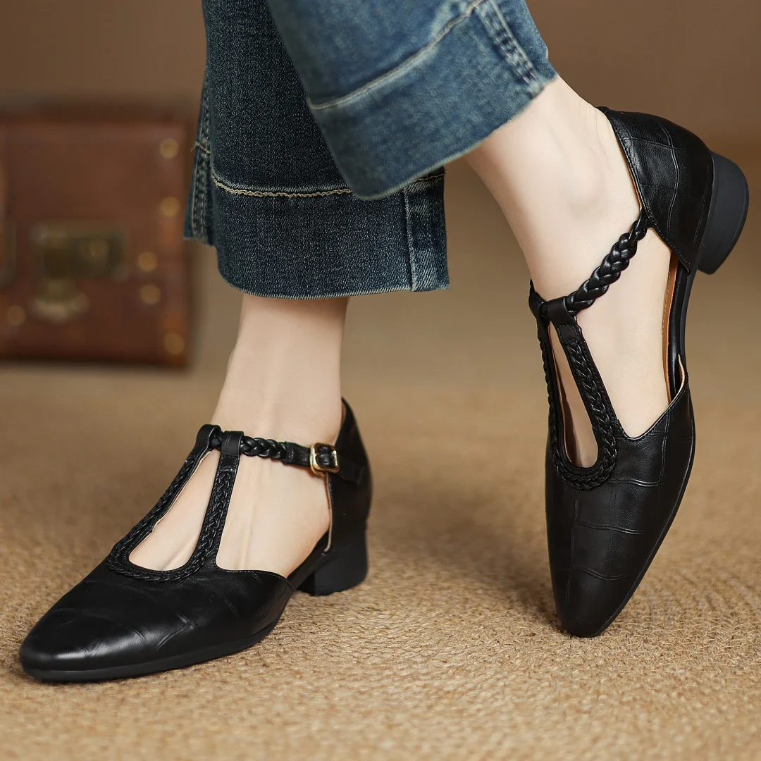 Vivian | Leather Mary Janes