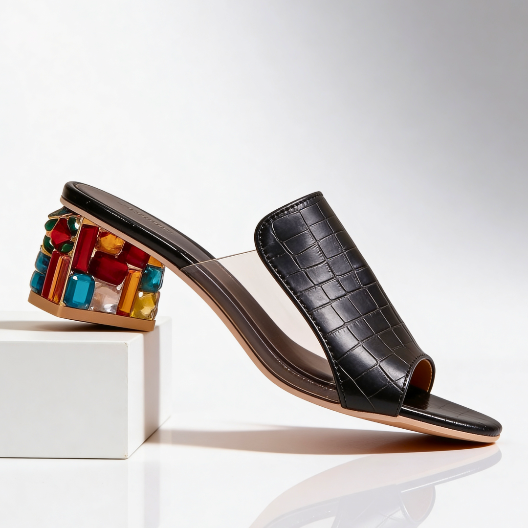 Margaux | Jewel Heel Slides
