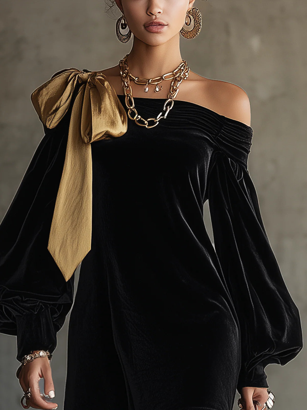 Noelle Off-Shoulder Mini Dress
