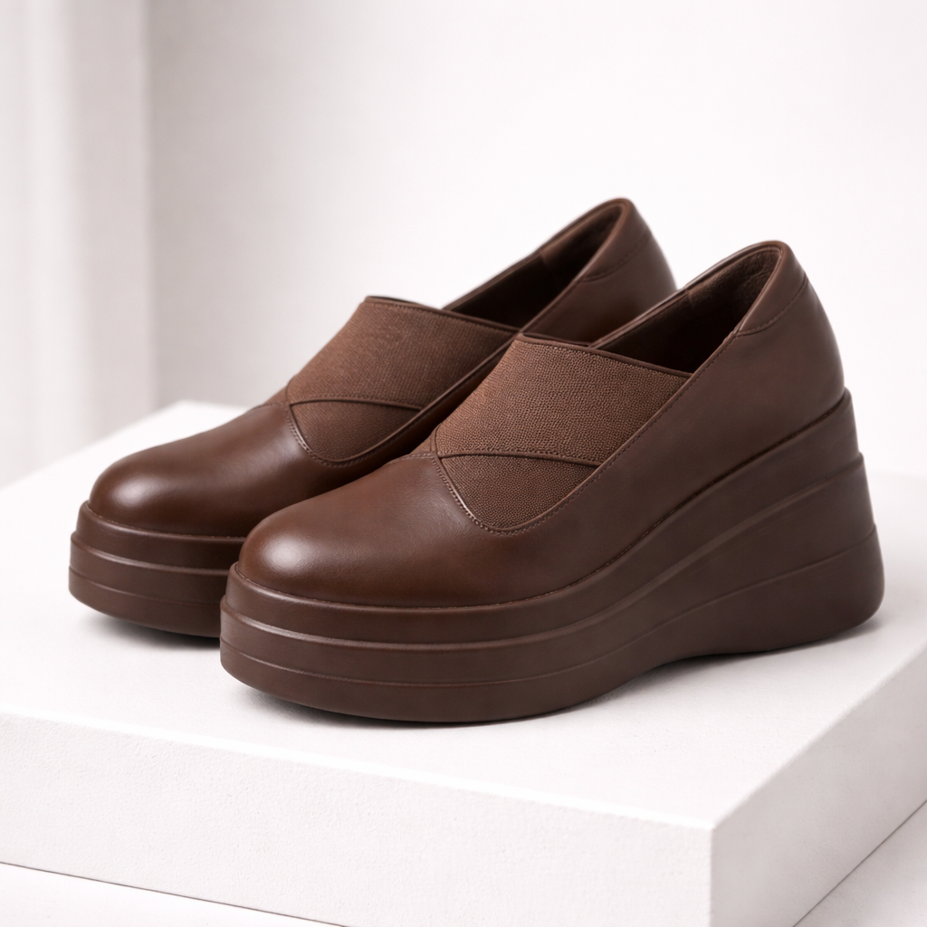 Savona Women's Leather Platform Shoes