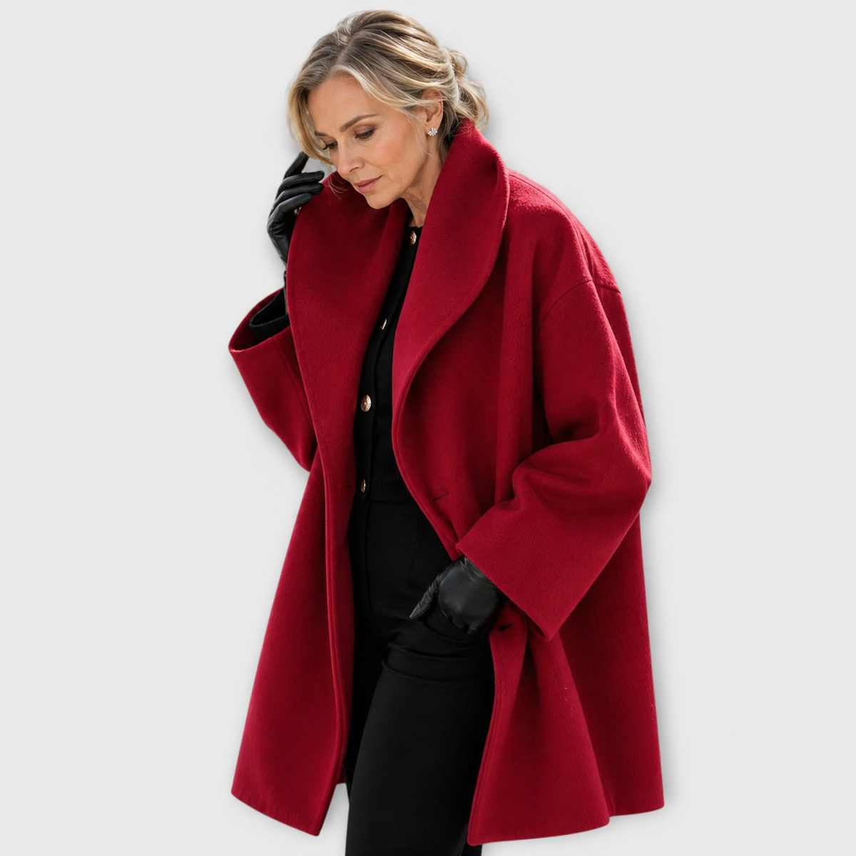 Brigitta™ | Oversized Wide-Collar Winter Coat