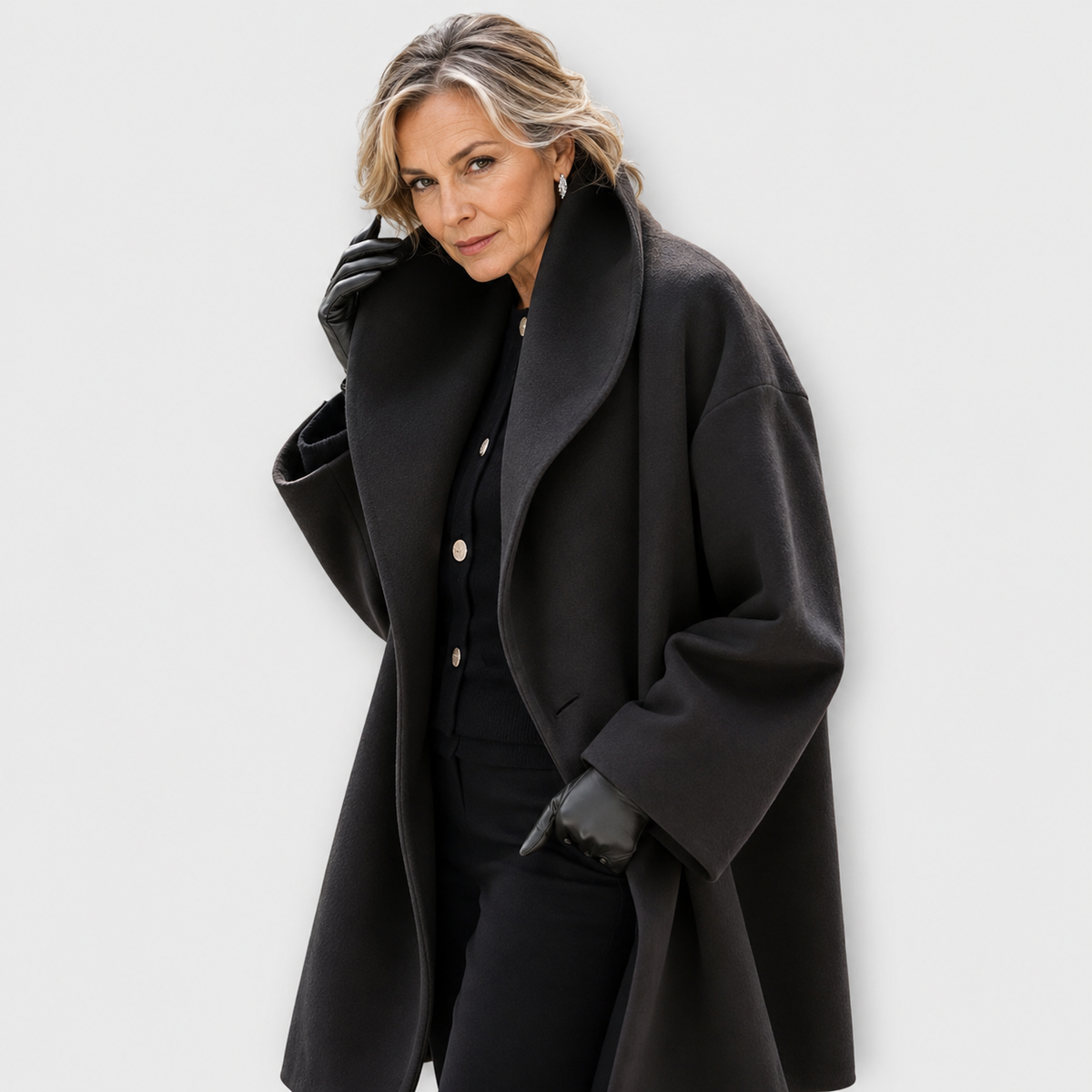Brigitta™ | Oversized Wide-Collar Winter Coat