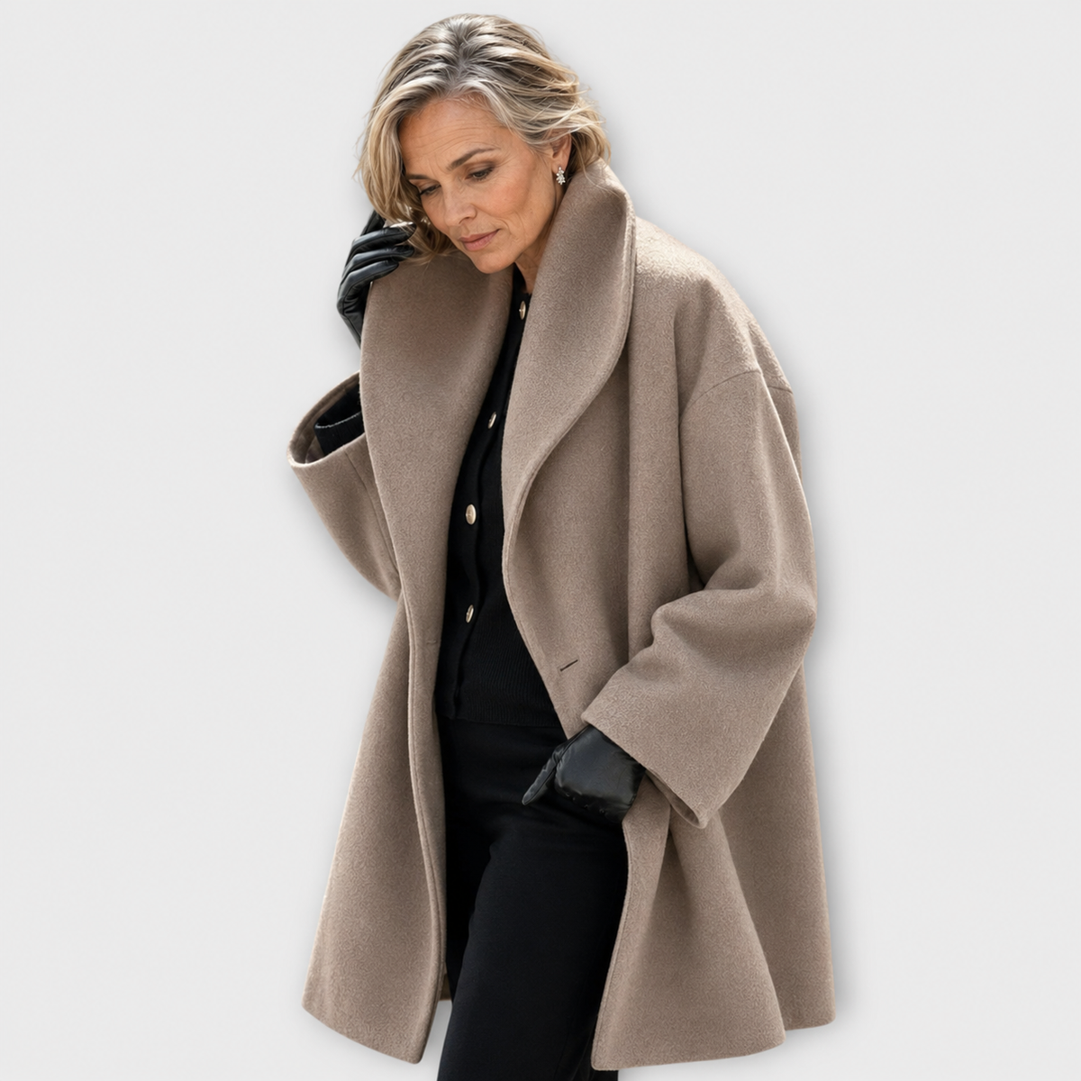 Brigitta™ | Oversized Wide-Collar Winter Coat