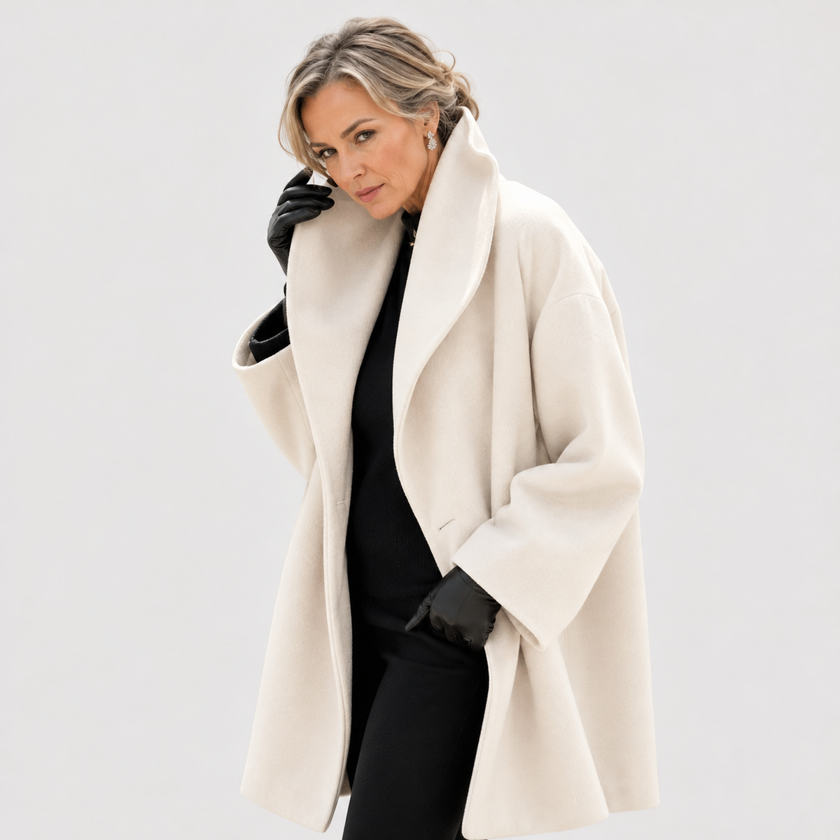 Brigitta™ | Oversized Wide-Collar Winter Coat