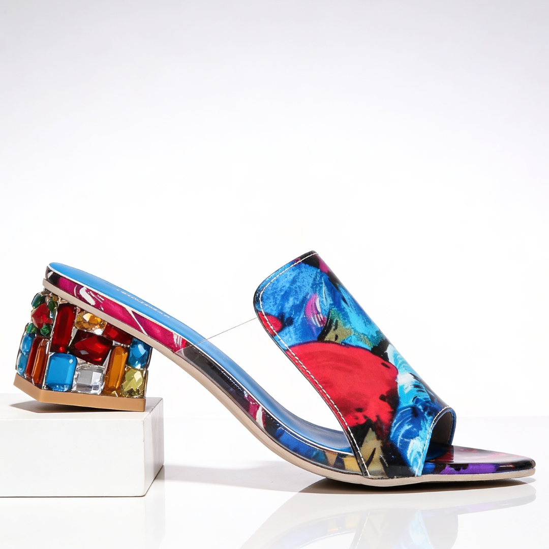 Margaux | Jewel Heel Slides
