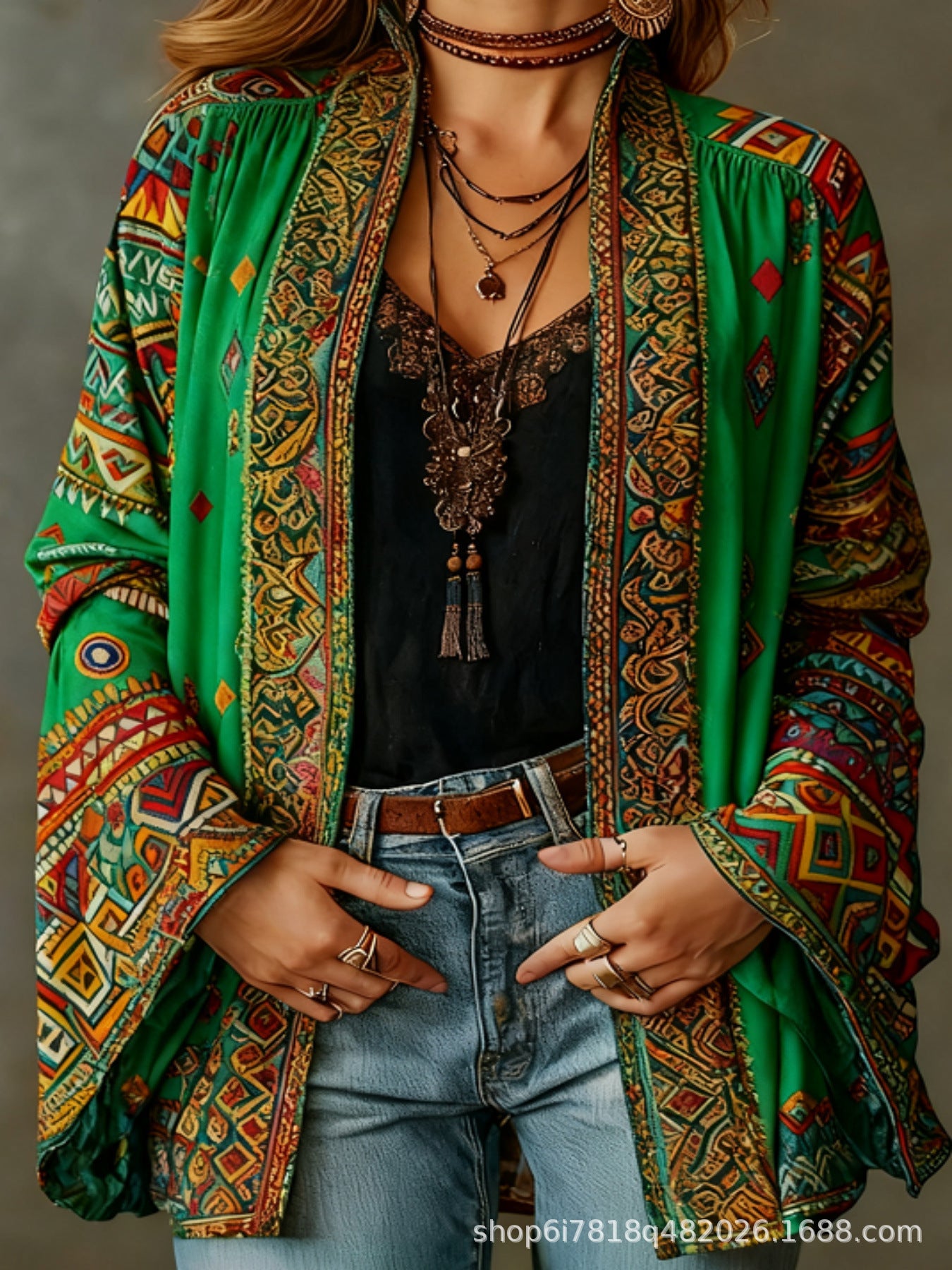 Darcy | Boho Embroidered Kimono Cardigan