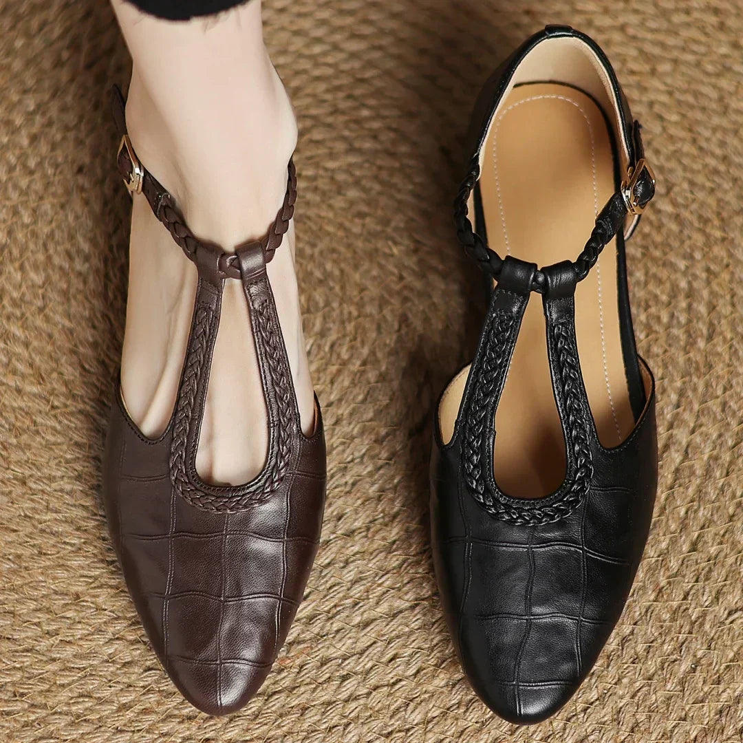 Vivian | Leather Mary Janes