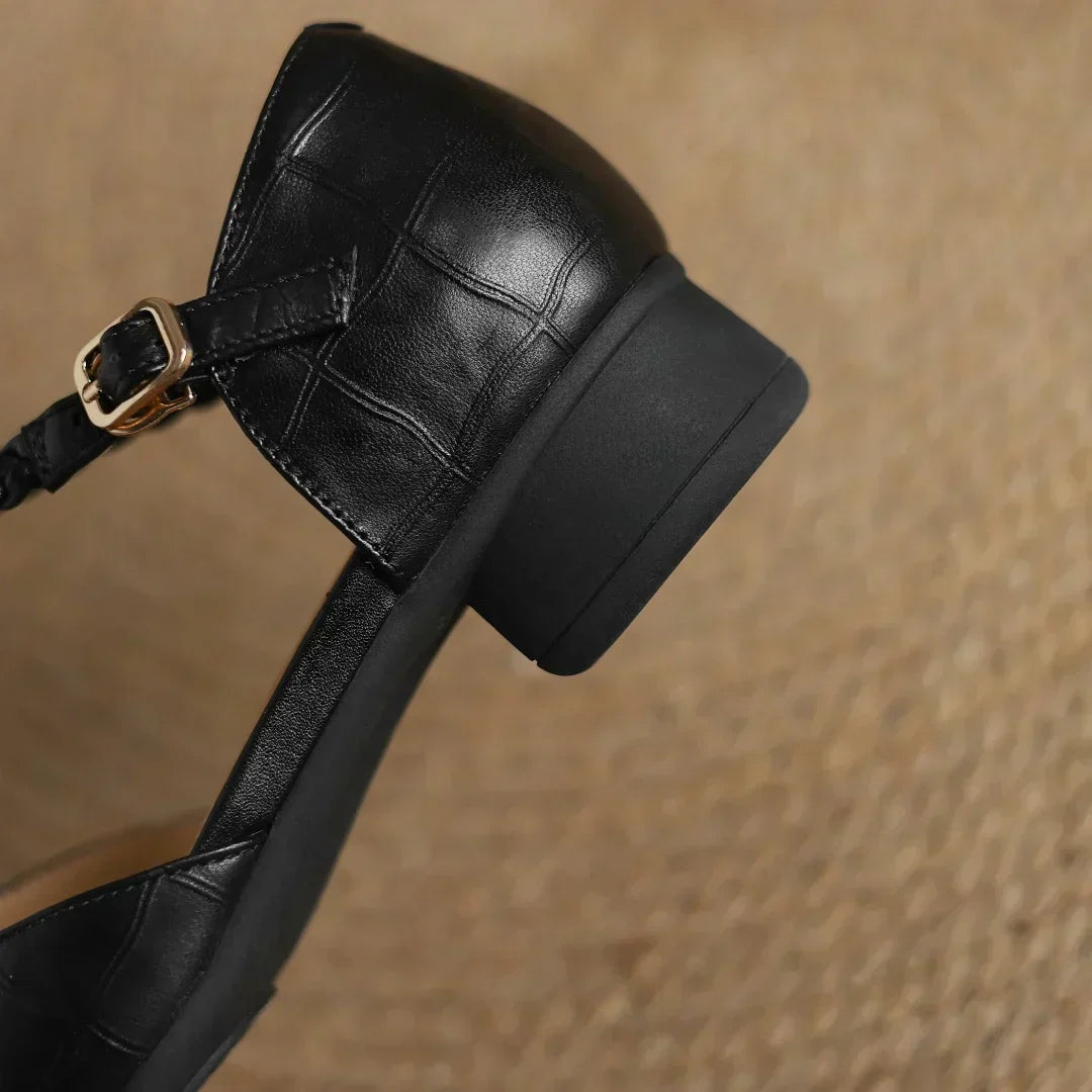 Vivian | Leather Mary Janes