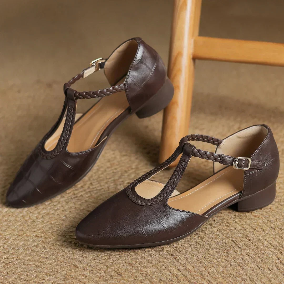 Vivian | Leather Mary Janes