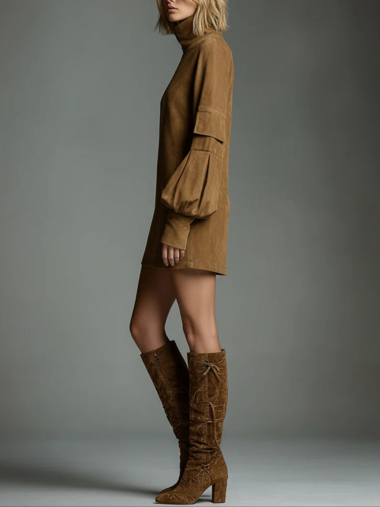 Lena Turtleneck Mini Dress
