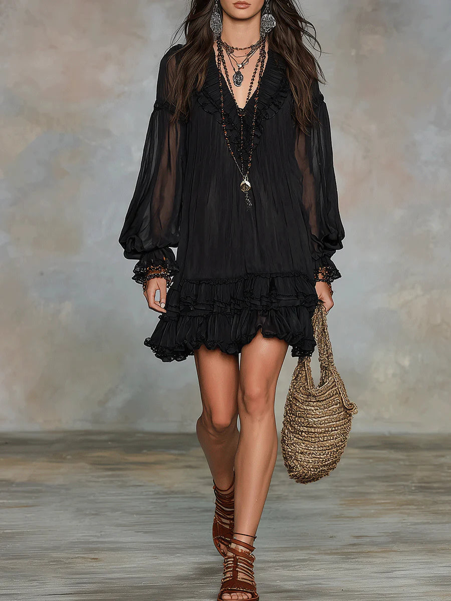 Esme Ruffled Mini Dress