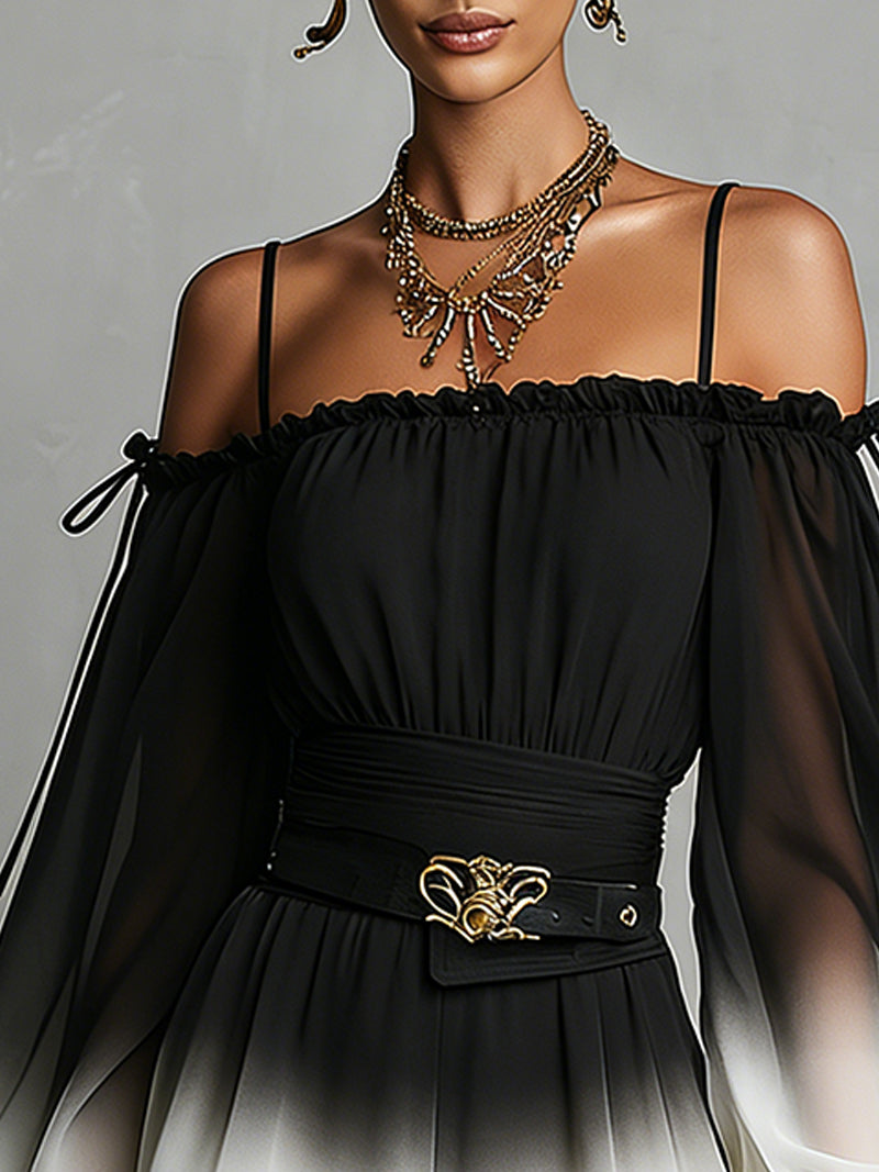 Nola Belted Off-Shoulder Jumpsuit