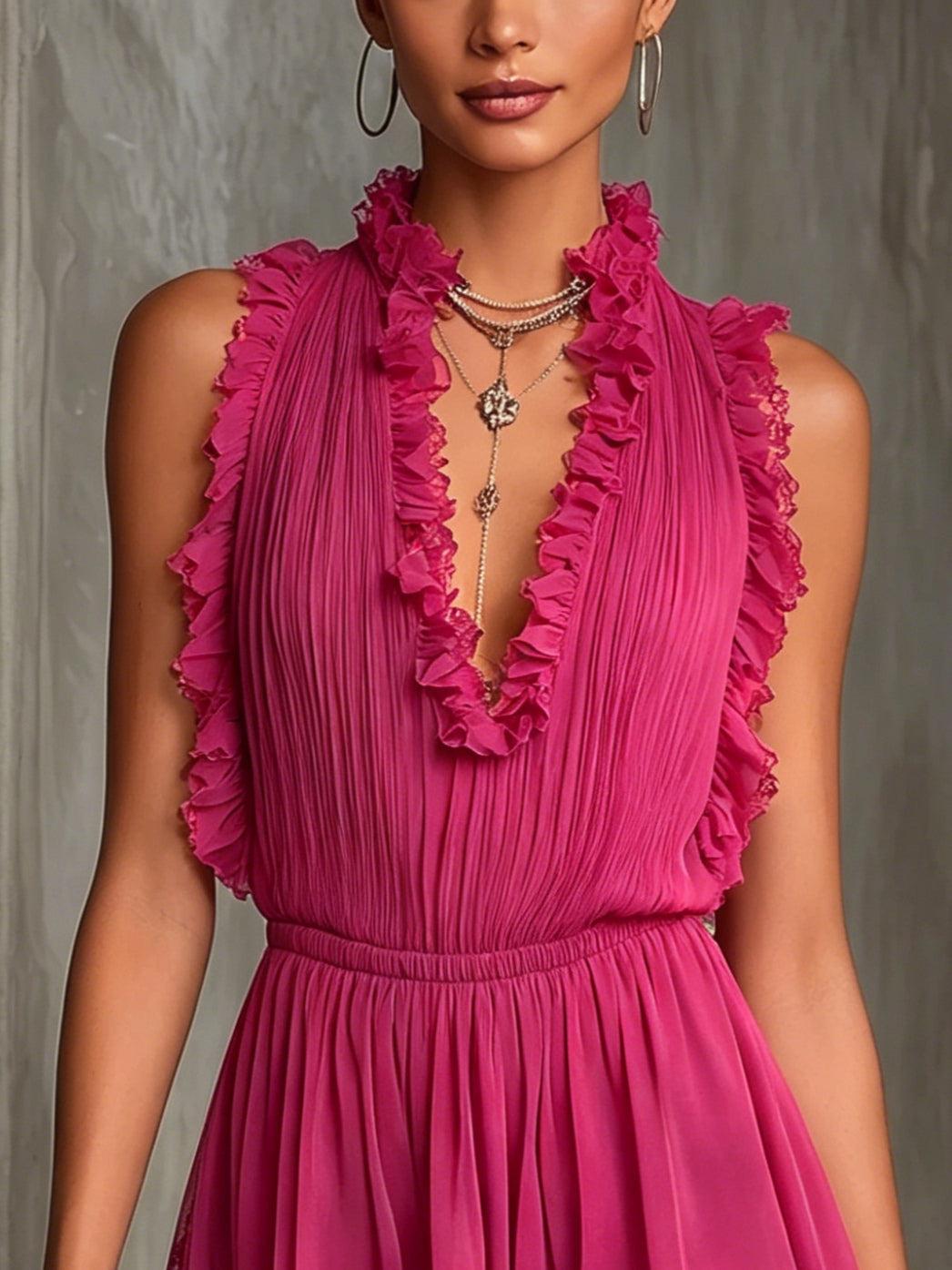 Maren Lace Ruffle Jumpsuit