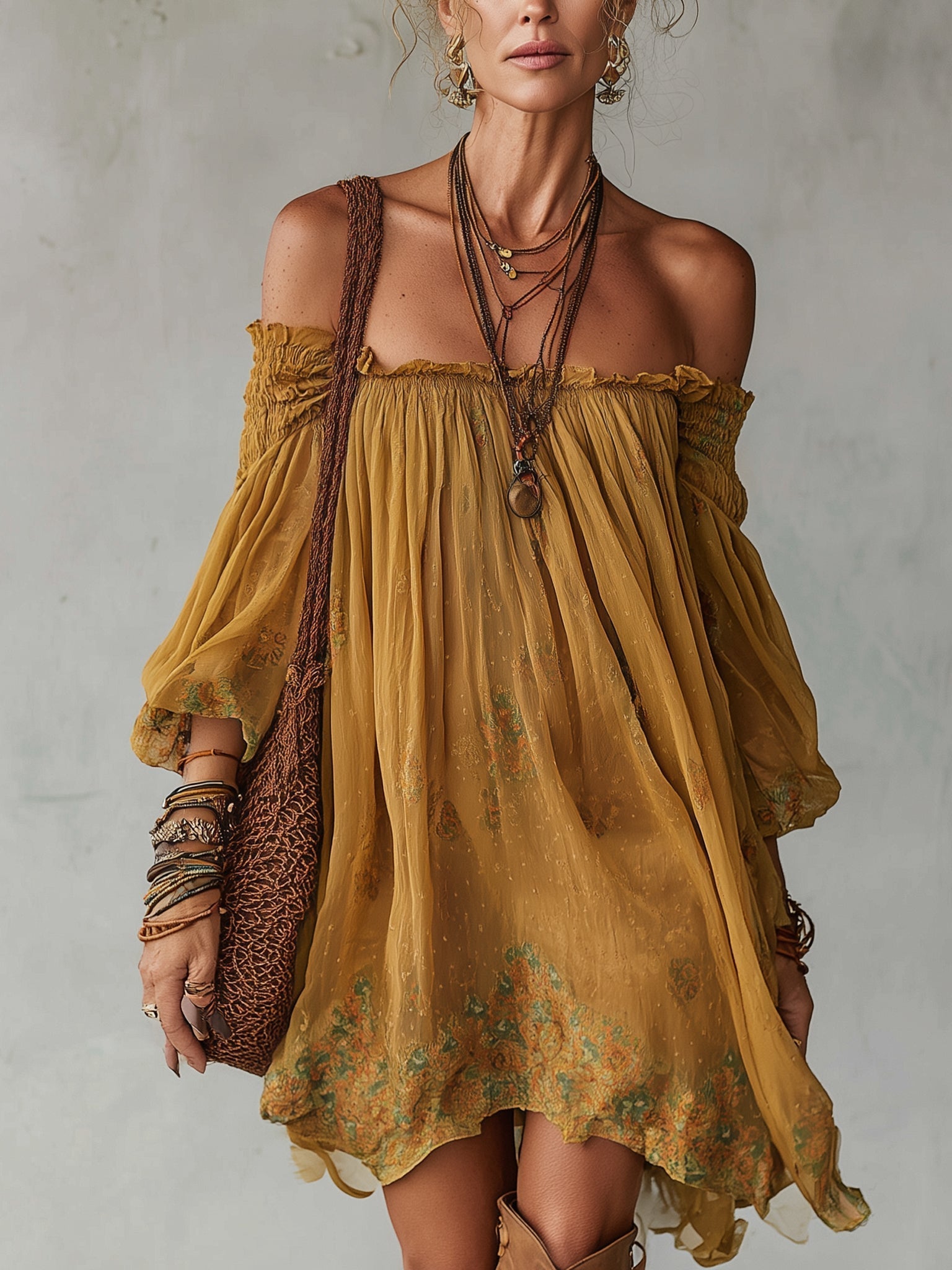Mira Off-Shoulder Mini Dress