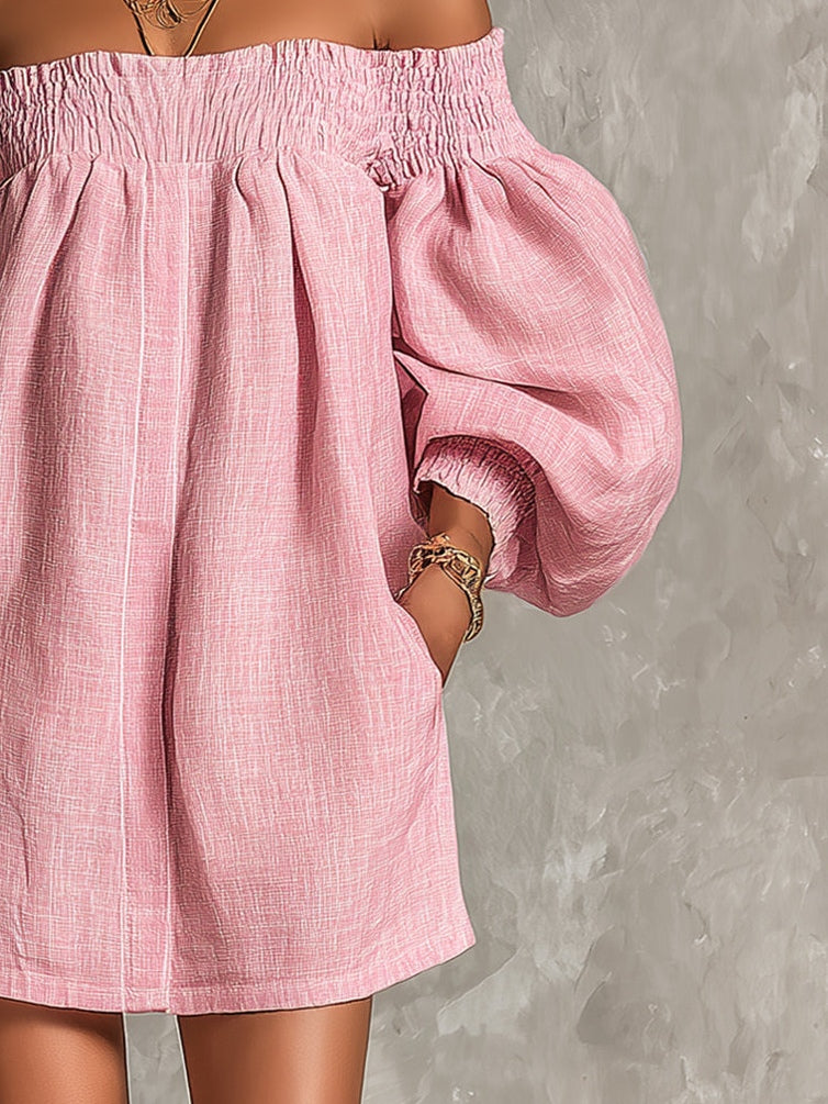Mira Off-Shoulder Mini Dress