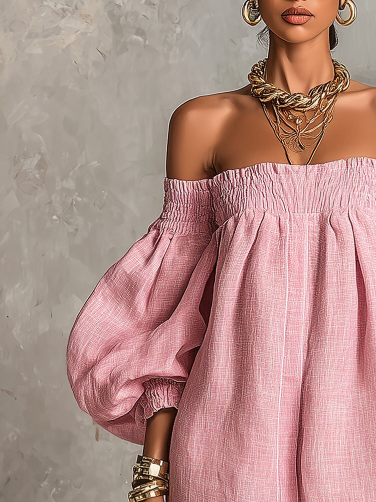 Mira Off-Shoulder Mini Dress