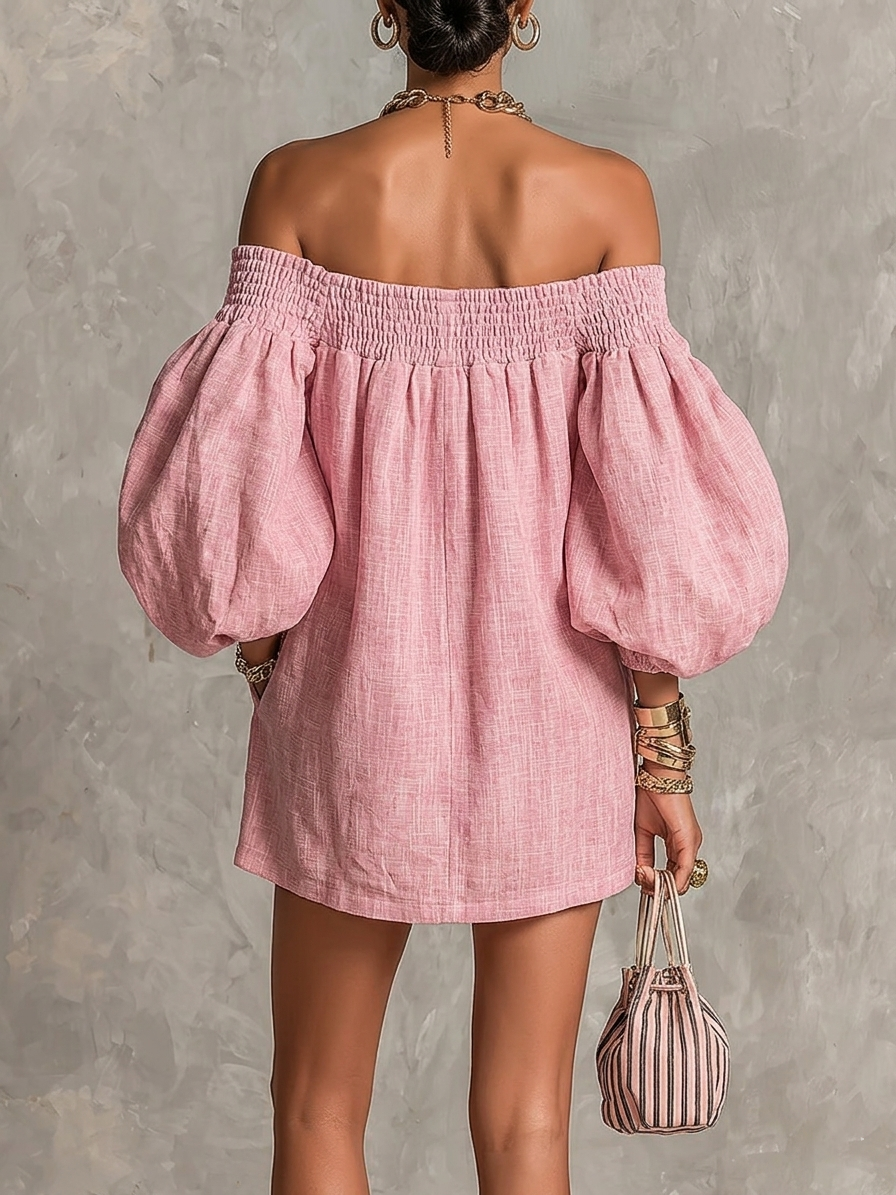 Mira Off-Shoulder Mini Dress