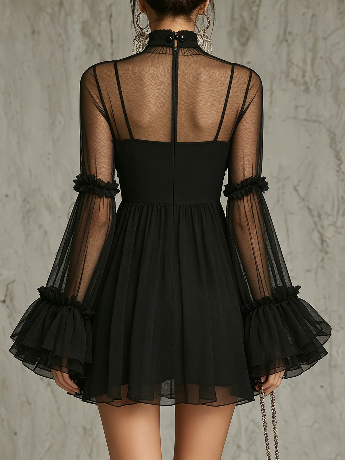 Isla High Neck Mini Dress