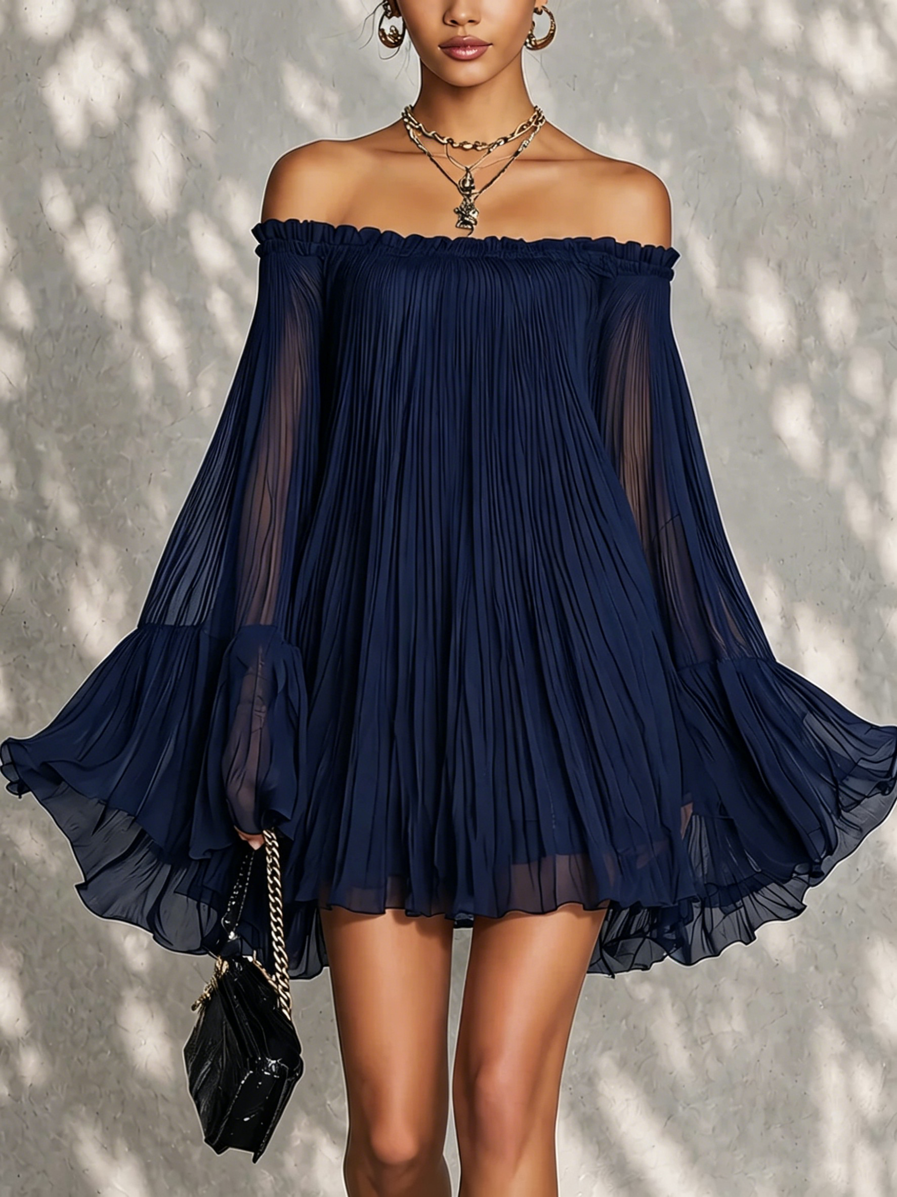 Lena Off-Shoulder Mini Dress