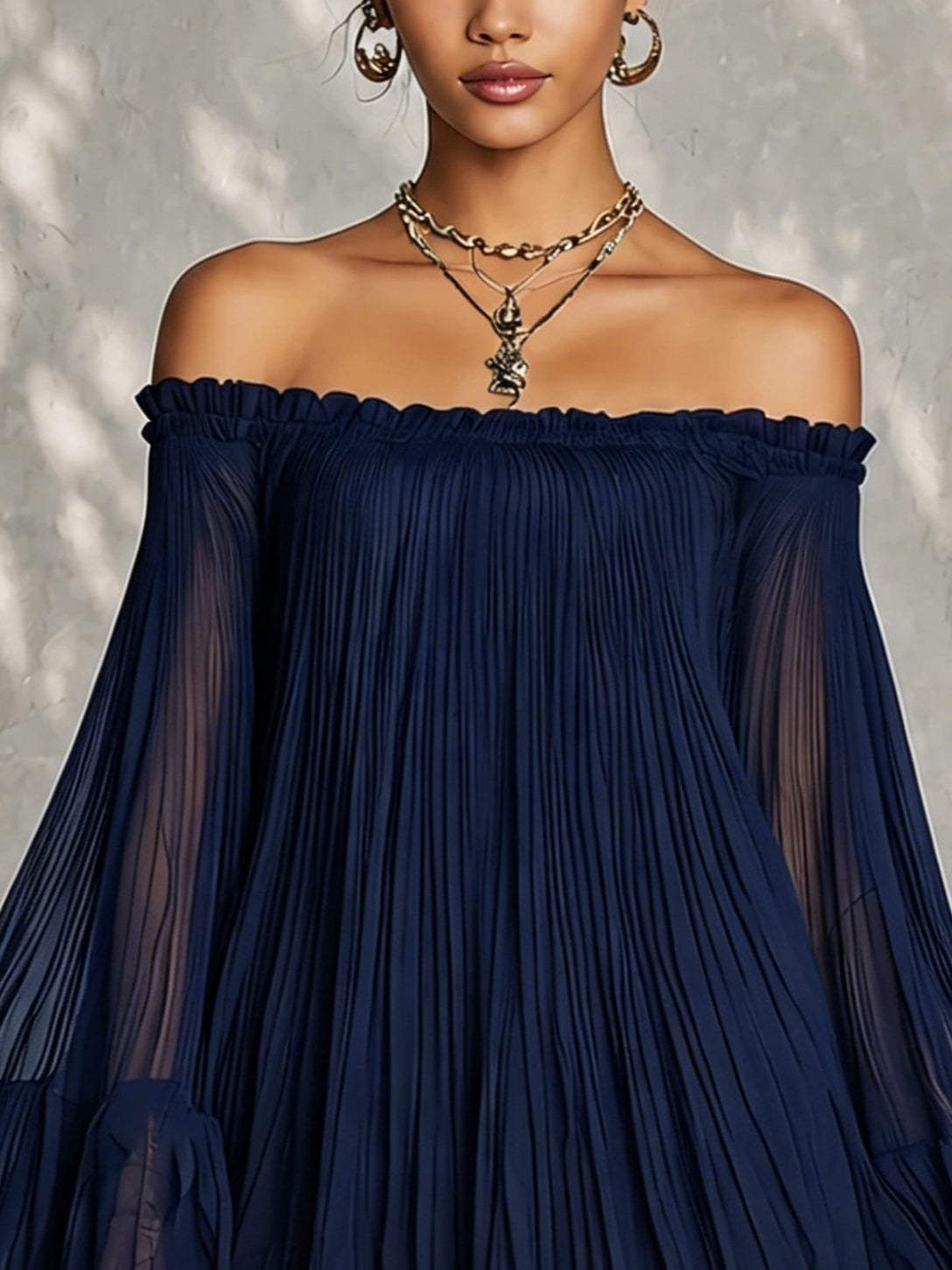 Lena Off-Shoulder Mini Dress