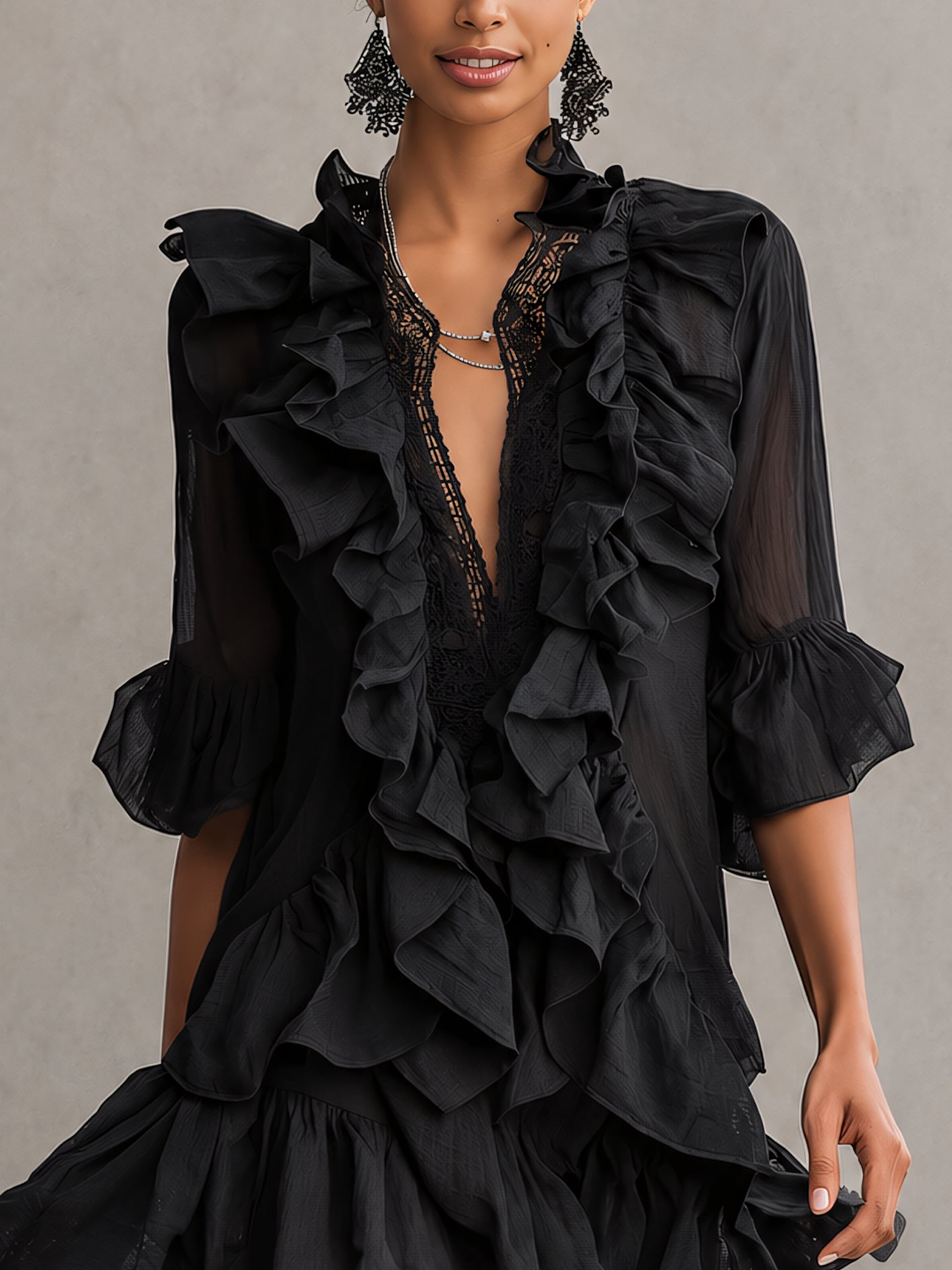 Mara Ruffled Mini Dress