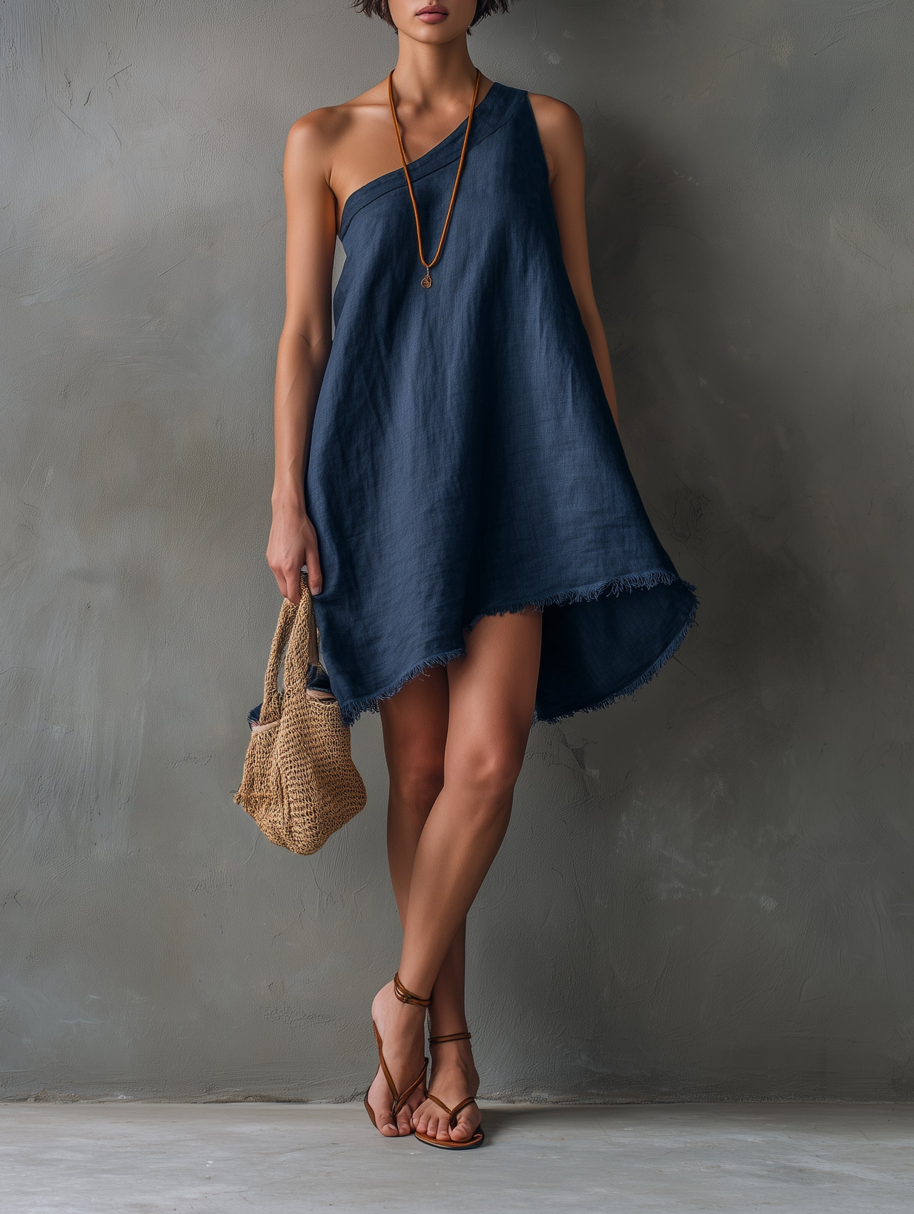 Mira One-Shoulder Mini Dress
