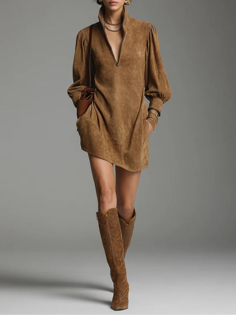 Mara Turtleneck Mini Dress