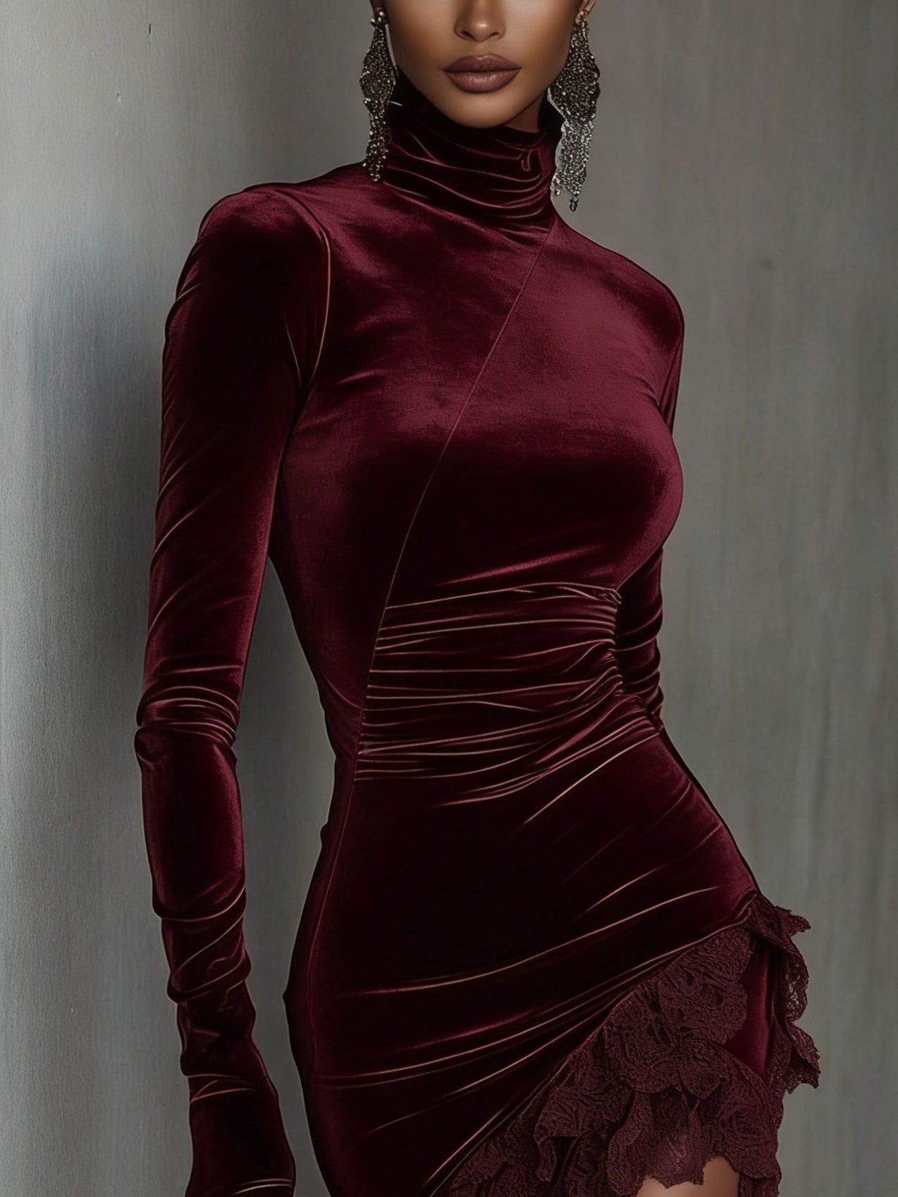 Clara Turtleneck Mini Dress