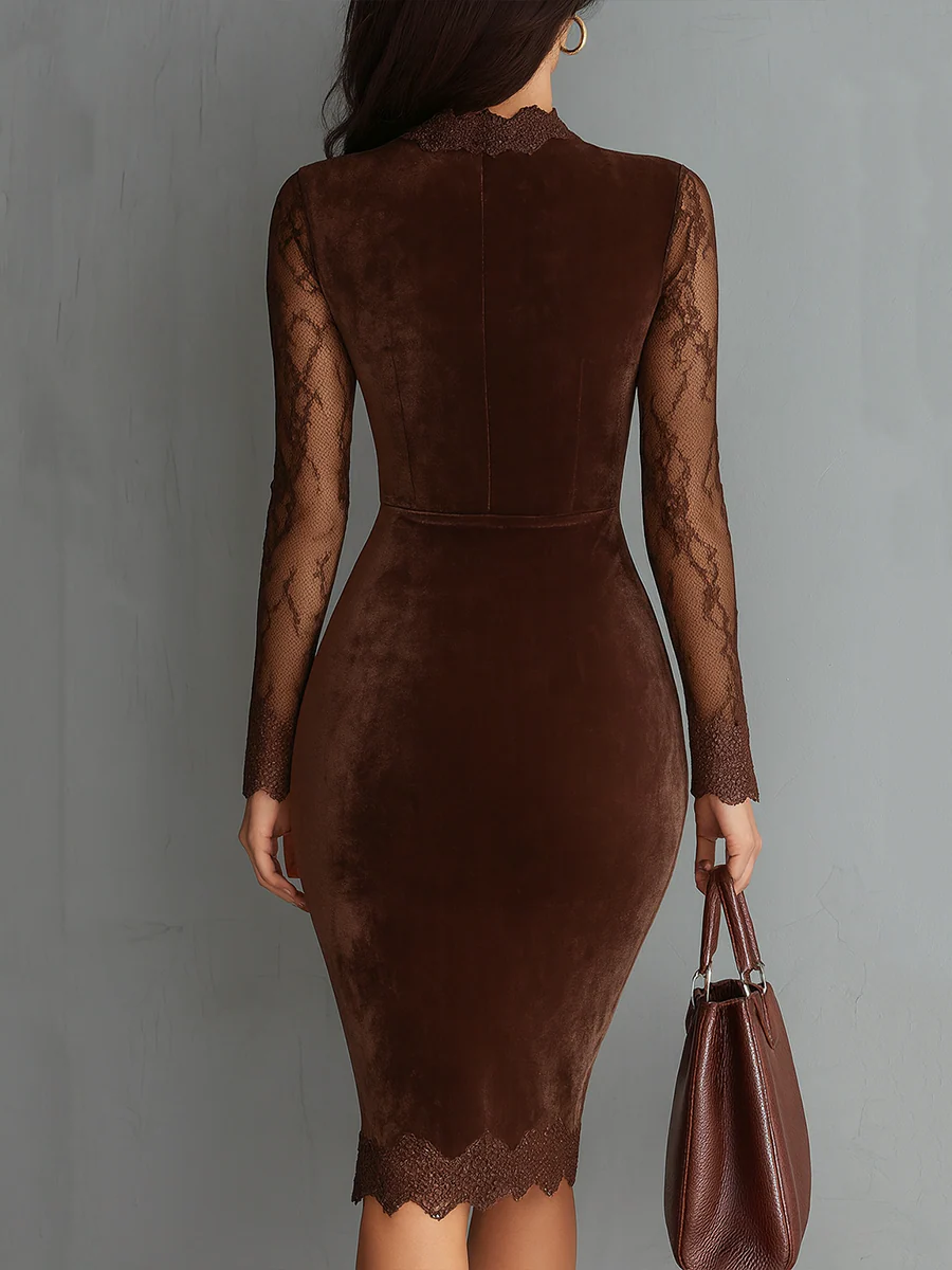 Evie Lace Sleeve Mini Dress
