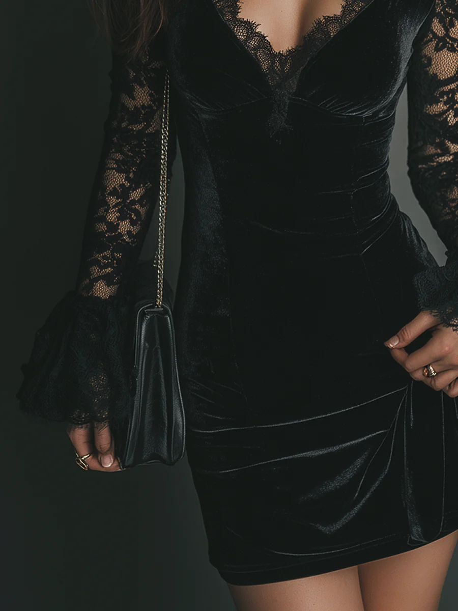Mira Flared Sleeve Mini Dress