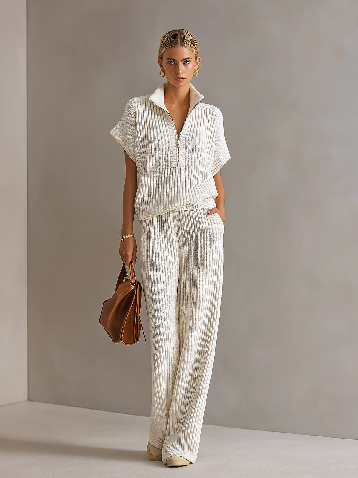 Brienne™ Zip Sweater Wide-Leg Set