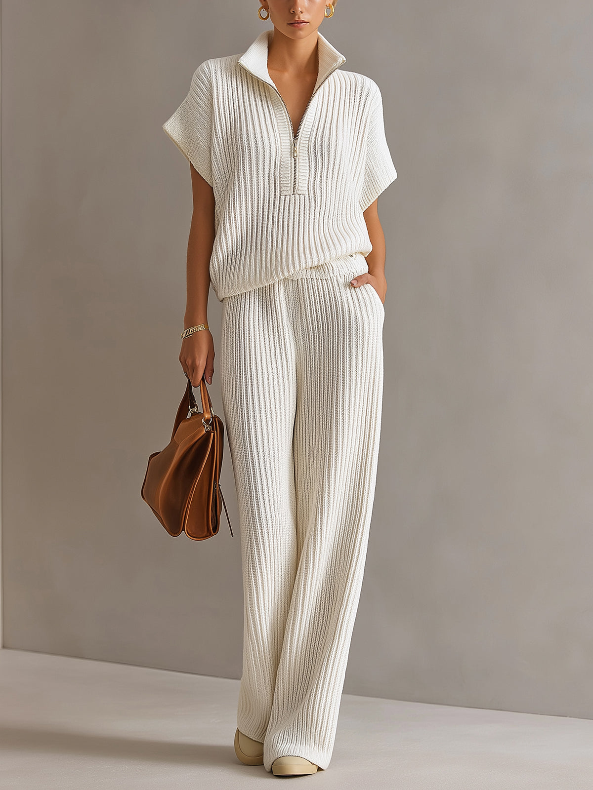 Brienne™ Zip Sweater Wide-Leg Set