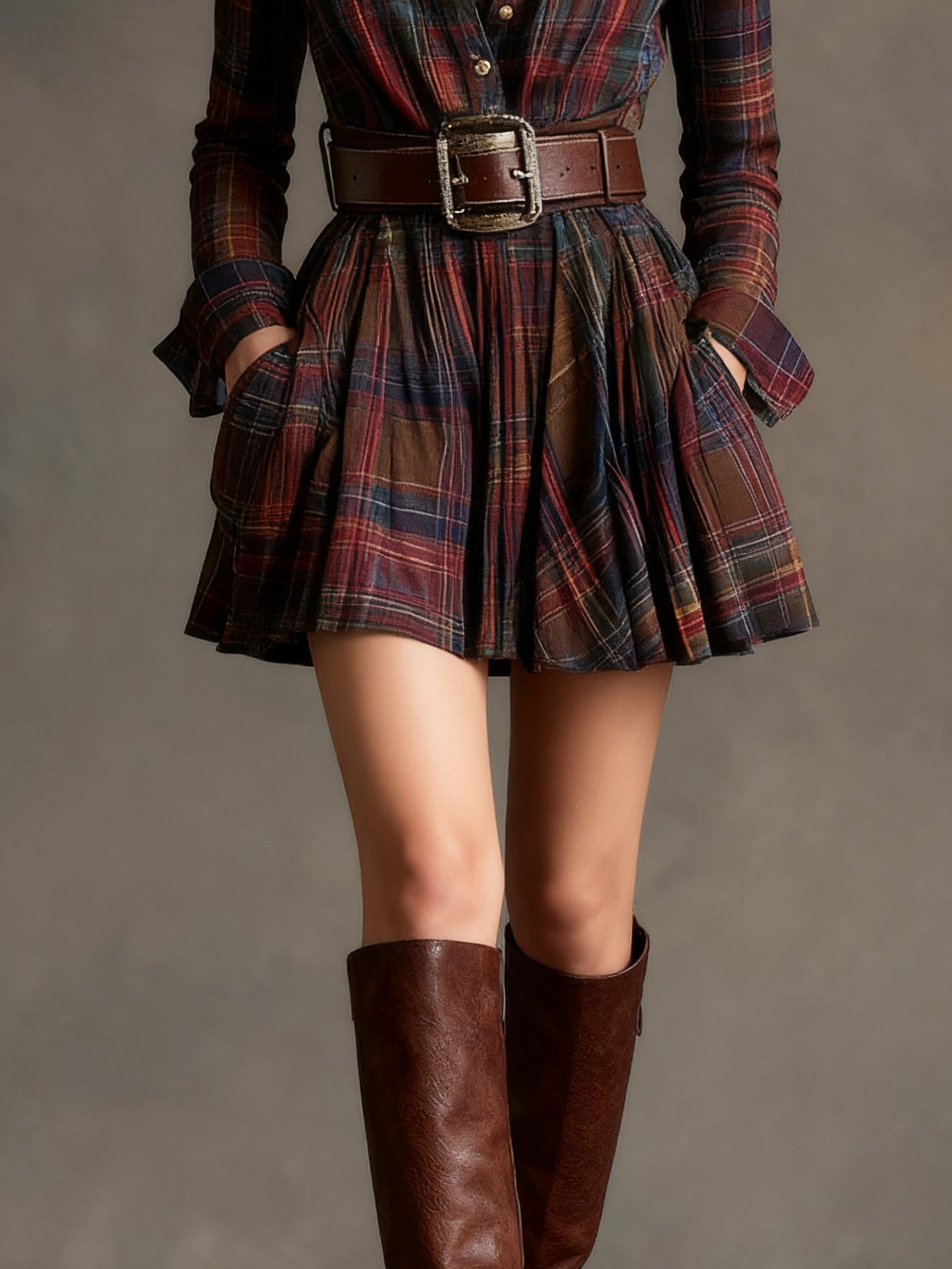 Esme Plaid Mini Dress