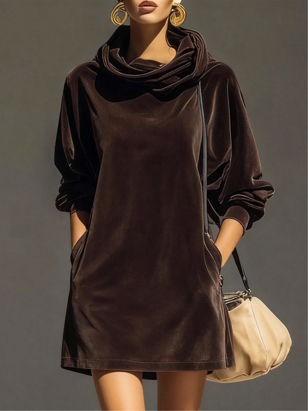 Kaia Relaxed Mini Hoodie Dress