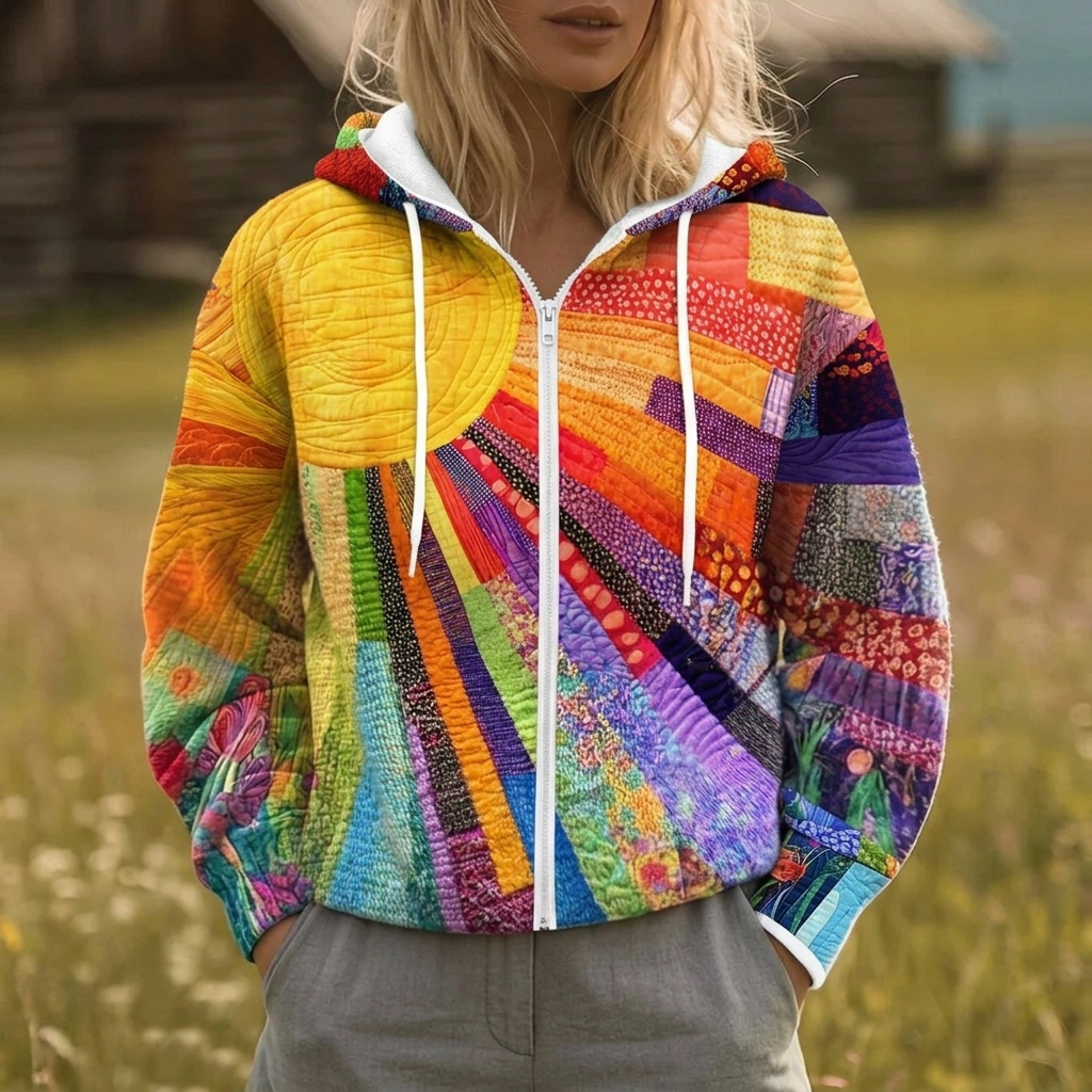 The Mavis Sunburst Zip Jacket