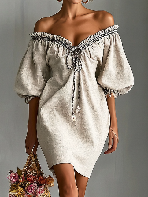 Mira Off-Shoulder Mini Dress