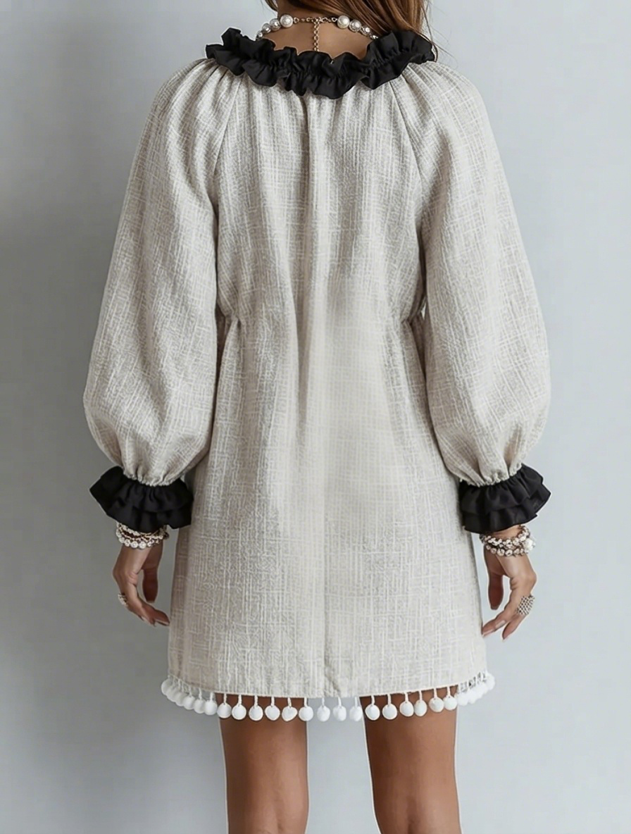 Aria Puff-Sleeve Mini Dress