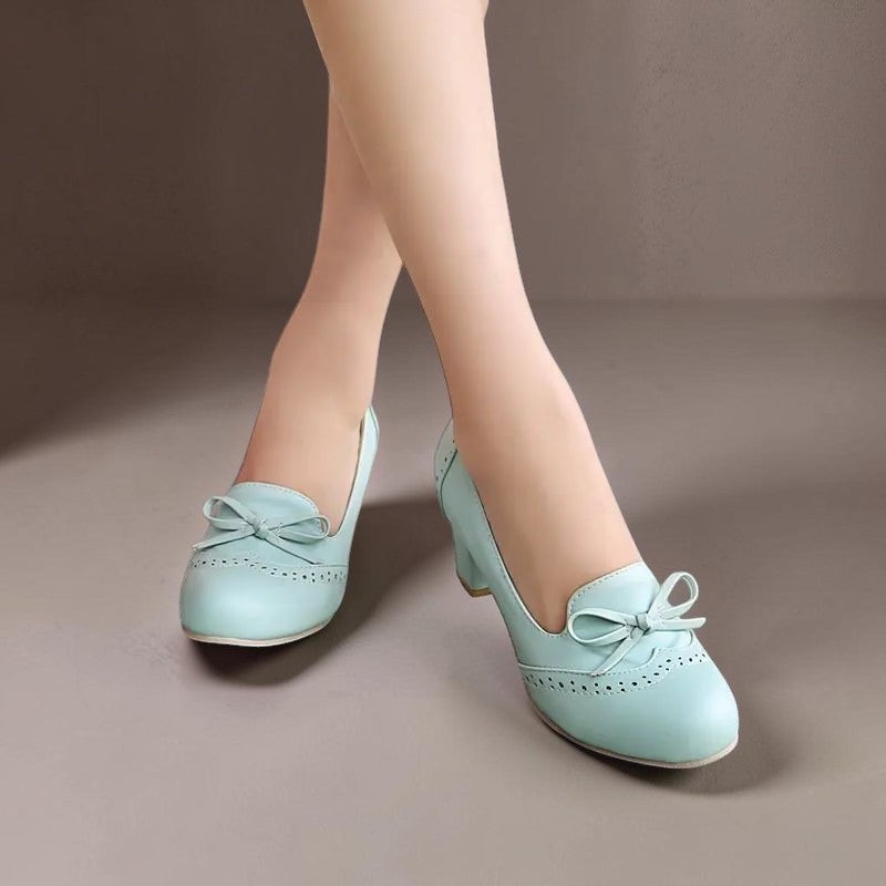 Adelaide | Bow Slip-On Pumps with Closed-Toe Shape