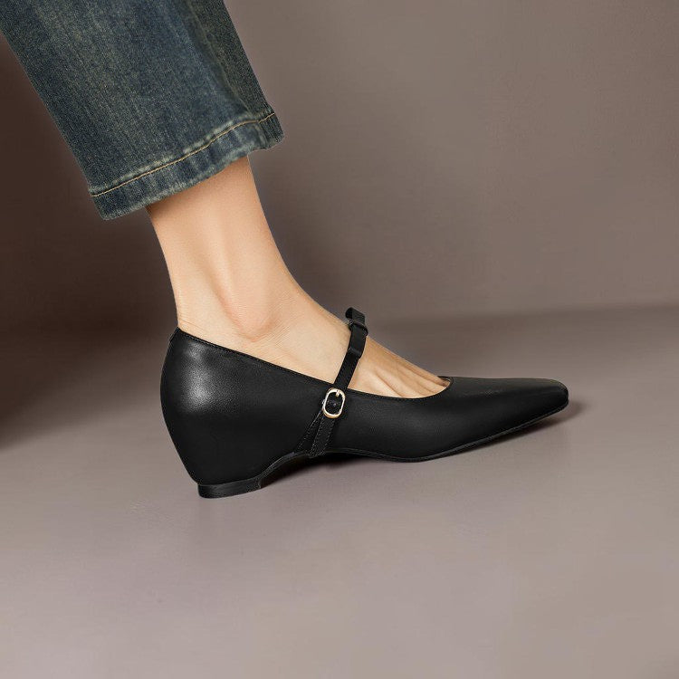 Bryony | Bow-Strap Mary Jane Pump with Concealed Heel