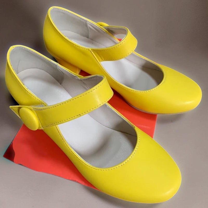 Clementine | Block Heel Mary Janes with Adjustable Strap